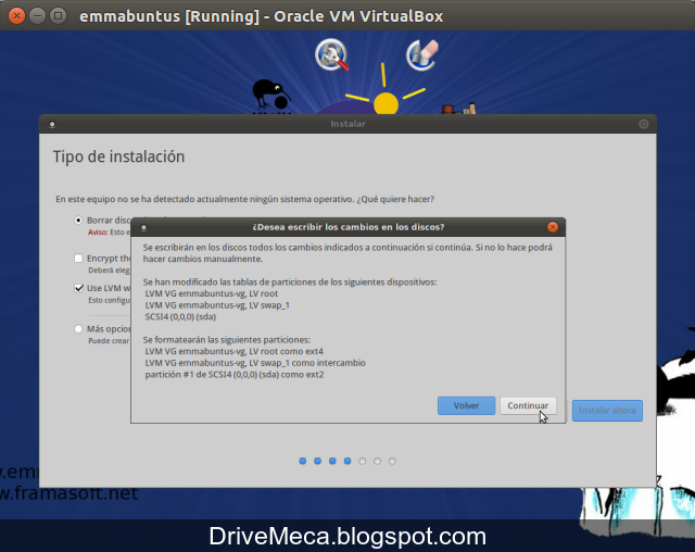 DriveMeca instalando Emmabuntus 3 paso a paso