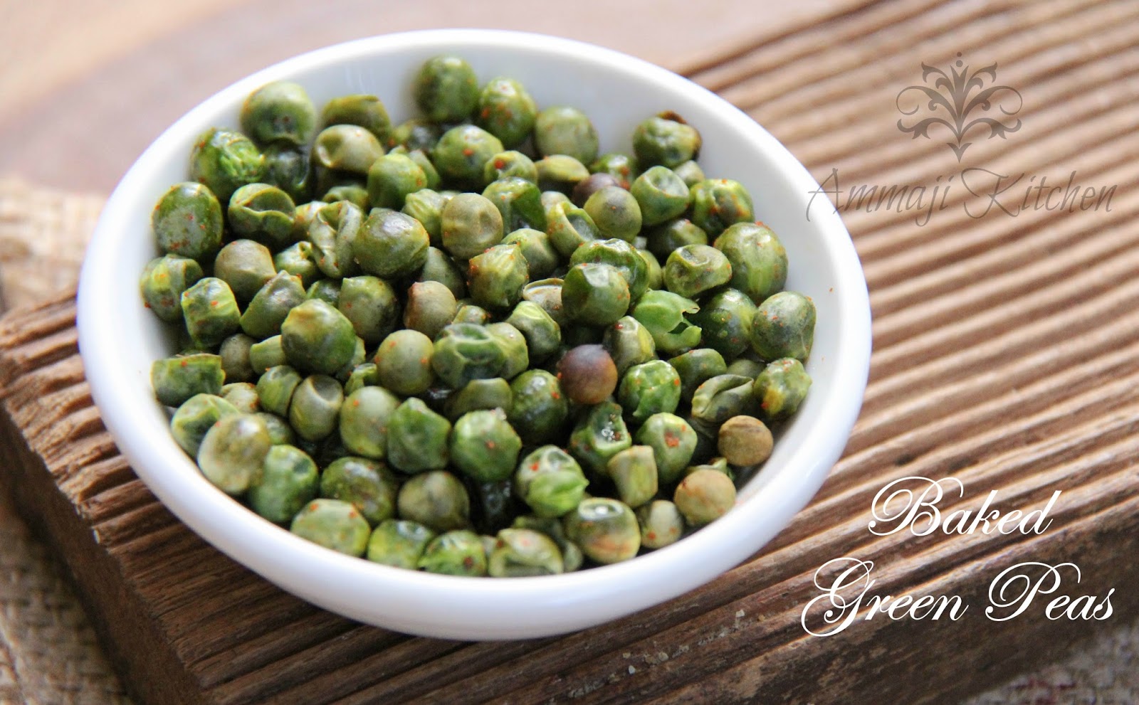 Baked Green peas Indian Food Recipes Ammaji Kitchen