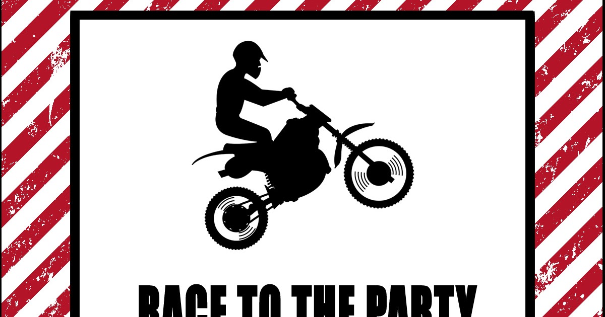 Dirt Bike Party Invite Free Printable