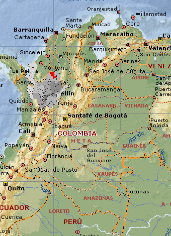 el mapa de colombia imagen