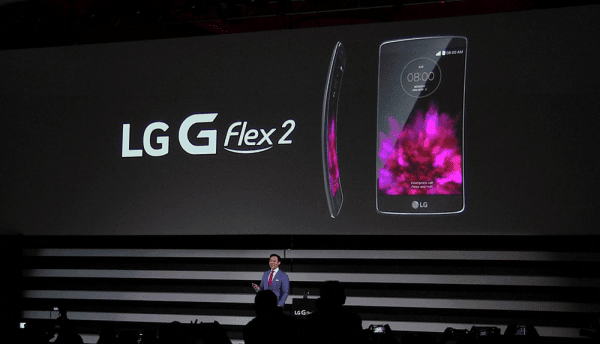 إل جي تكشف عن هاتفها بالشاشة المنحنية G Flex 2 