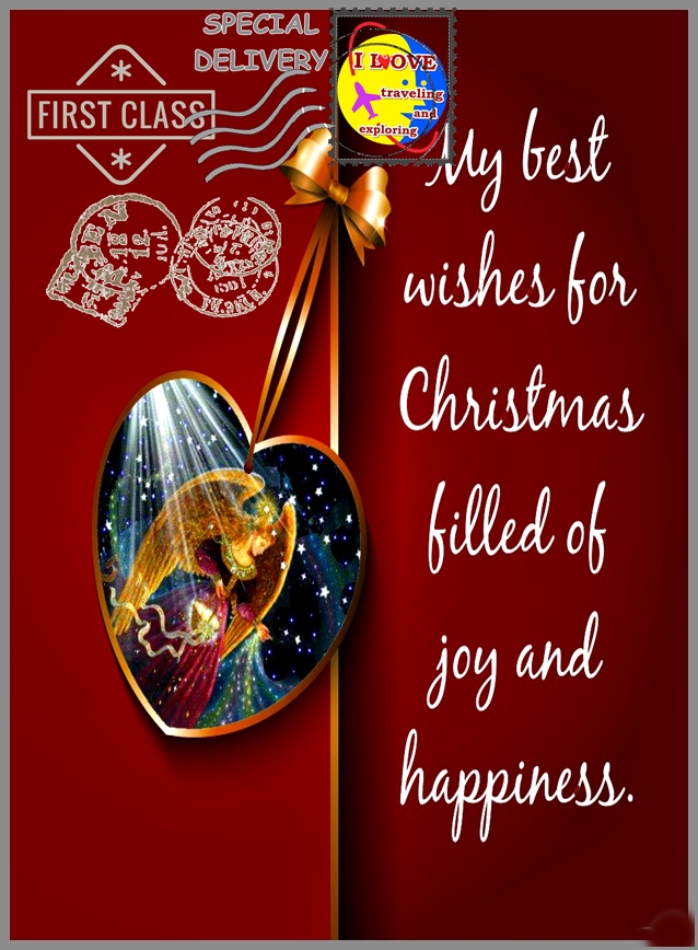 I love traveling and exploring: my best wishes for Christmas filled of joy and happiness - image