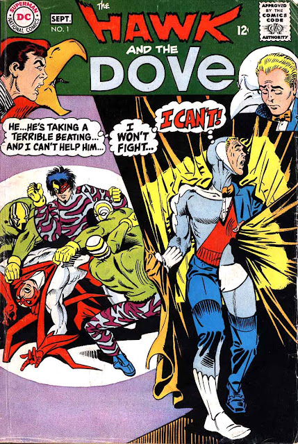 Hawk and the Dove v1 #1 dc silver age 1960s comic book cover art by Steve Ditko Hawk and the Dove v1 #1 dc silver age 1960s comic book cover art by Steve Ditko