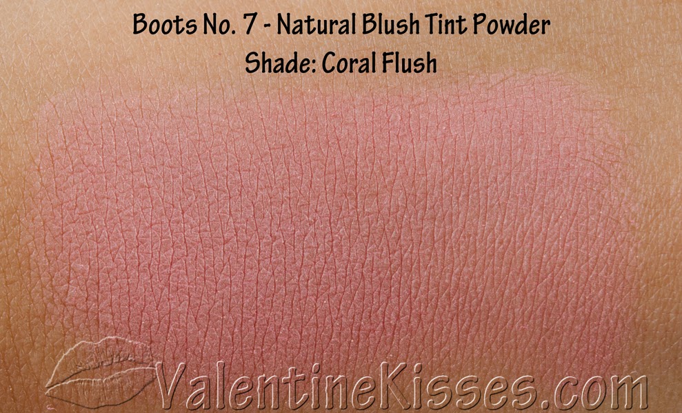 Valentine Kisses Boots No. 7 Natural Blush Tint Powder in Coral
