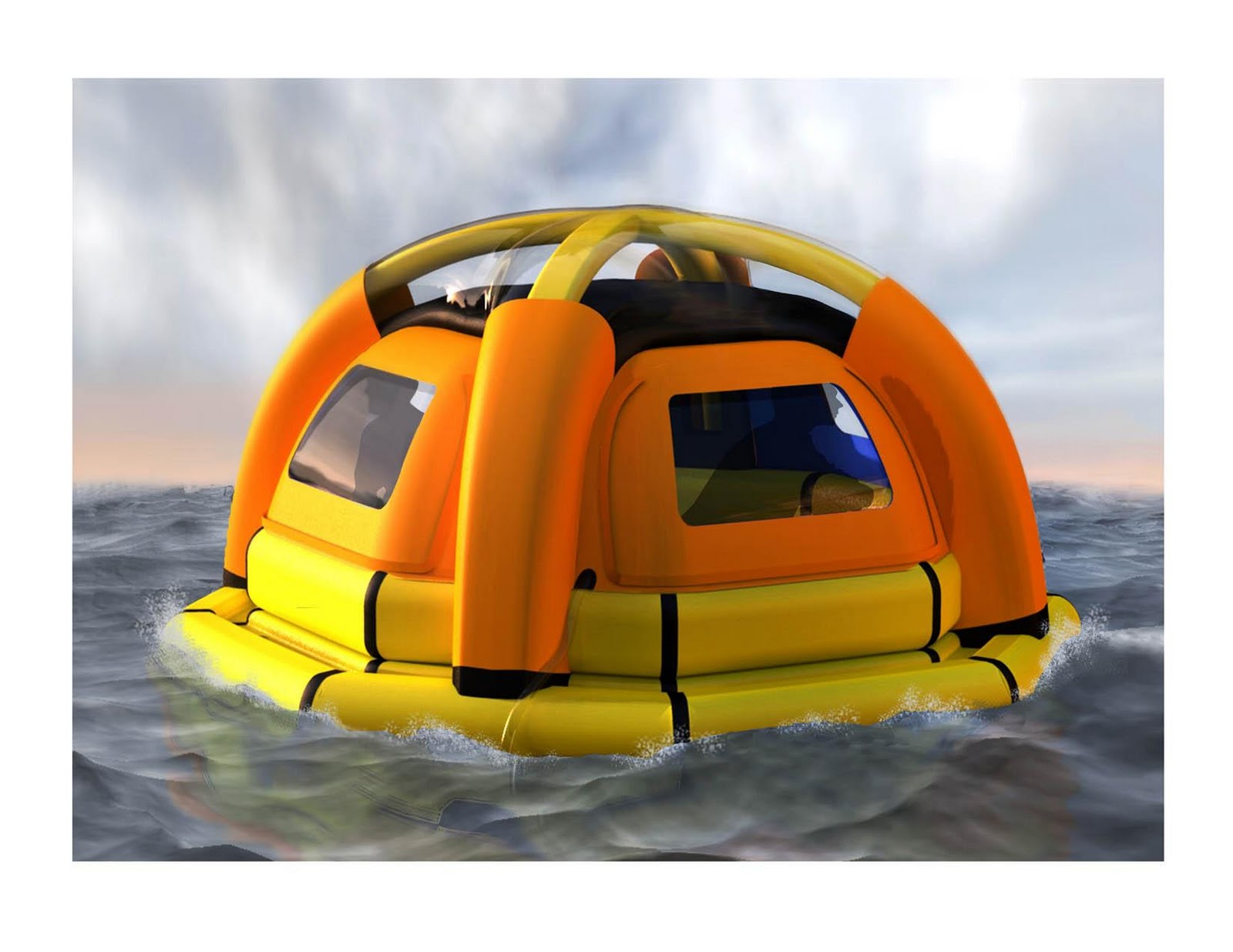 hay diseño Balsa Salvavidas