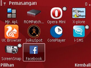 aplikasi facebook berhasil diinstall aplikasi facebook berhasil diinstall