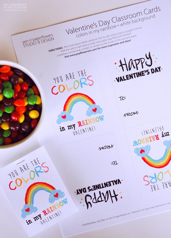 Skittles Valentines Card Printable Valentines Cards With Skittles