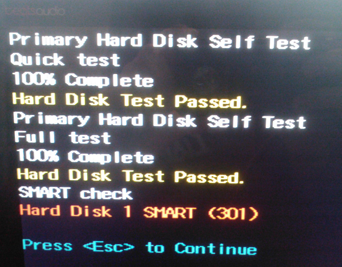 Error hard disk 301. Fatal disk error!. Primary hard disk self test в биосе. Hard disk smart passed. Smart disk error.