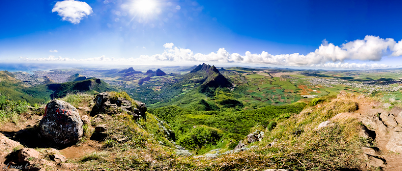 Pemandangan Pulau Mauritius yang indah