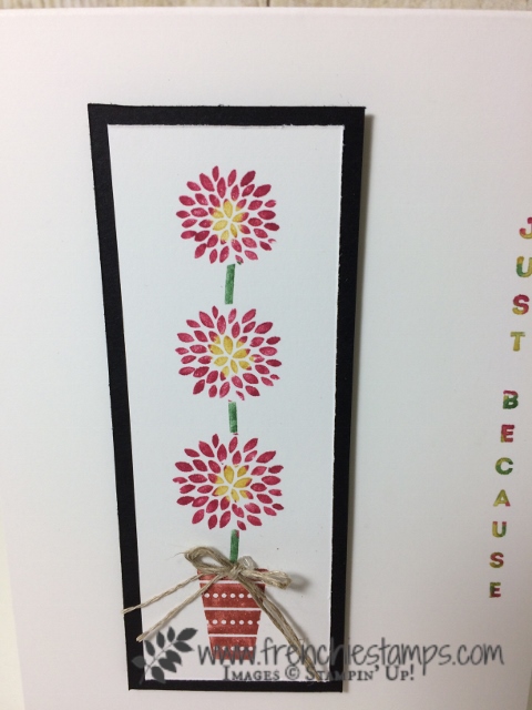 Vertical Greetings, Stampin'Up!, Stamping technique Stamping with markers