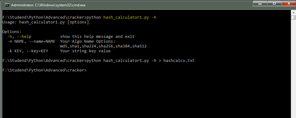 How to create Hash calculator Using Python