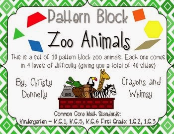 http://www.teacherspayteachers.com/Product/Pattern-Block-Math-Zoo-Animal-Edition-762285