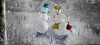 Pupazzi di neve freddo polare