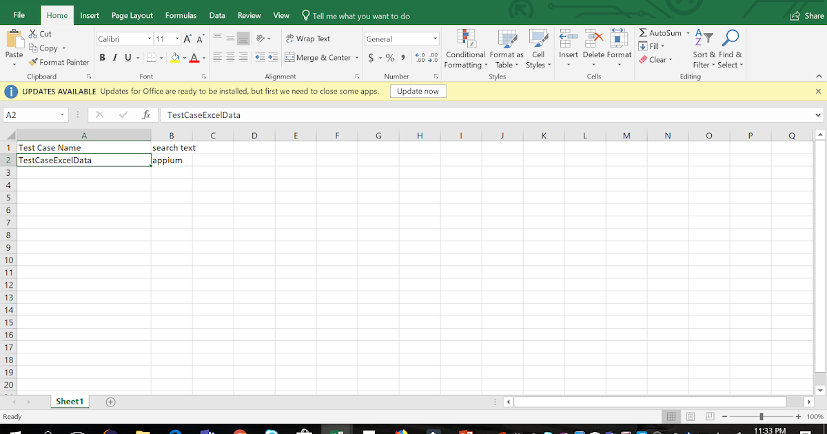 Let's Read Numeric Data from Excel for Selenium Framework using POI