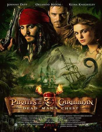 Pirates of the Caribbean Dead Mans Chest 2006 Dual Audio 700MB BRRip 720p ESubs HEVC