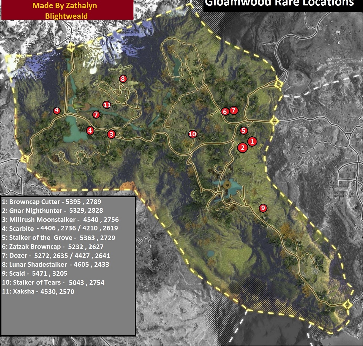 RIFT Guides | World of Rift: Rare Mob Macros + maps (Ultimate Hunter)
