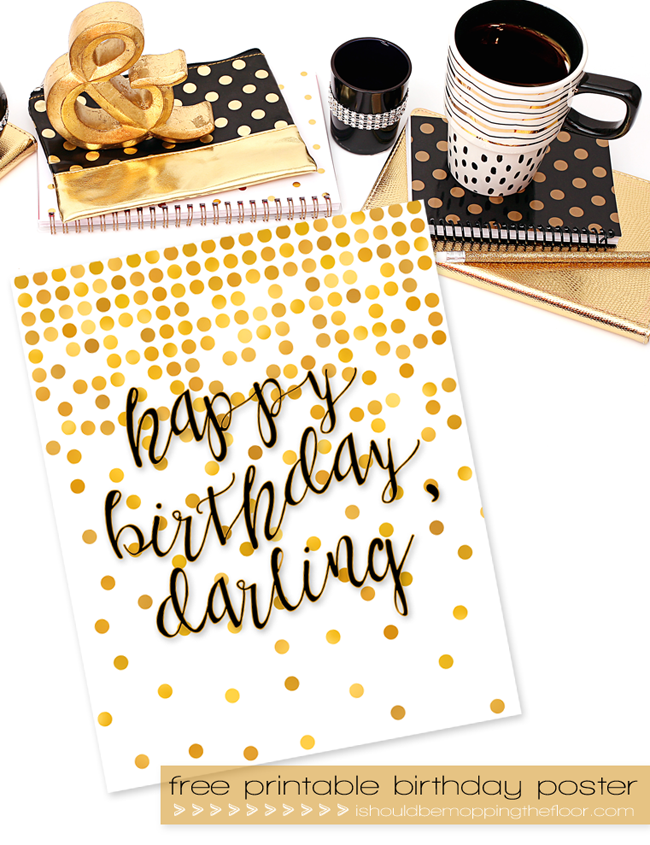Happy Birthday Printable | Birthday Blog Hop Celebration