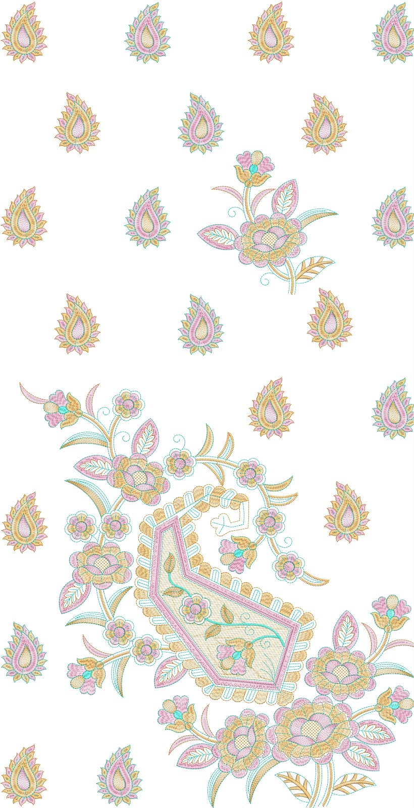 EmbDesignTube: Indian Traditional Saree Embroidery Design