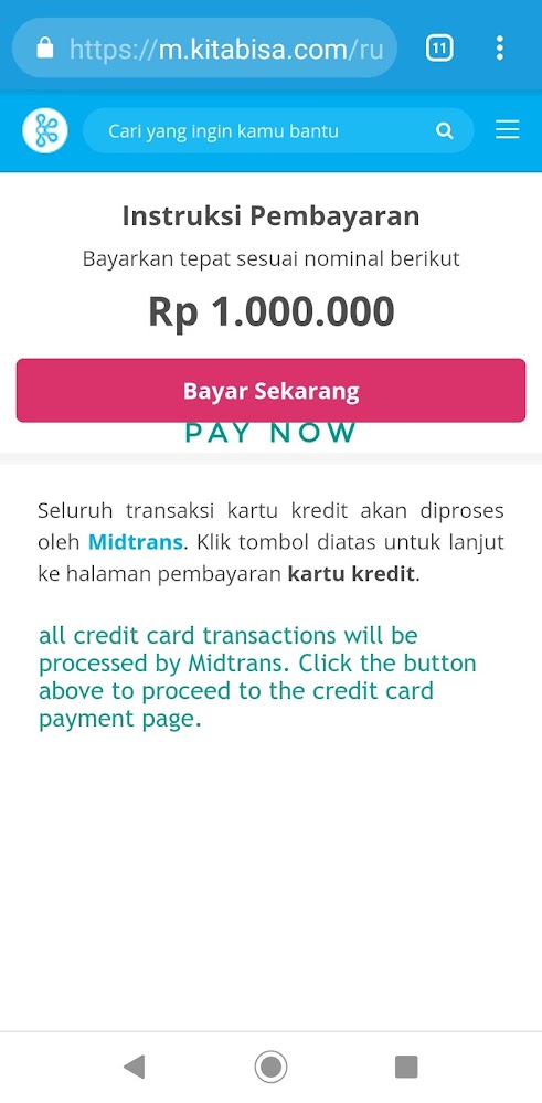 Step 05 to DONATE via KitaBisa โข 2019 Step 05 to DONATE via KitaBisa โข 2019