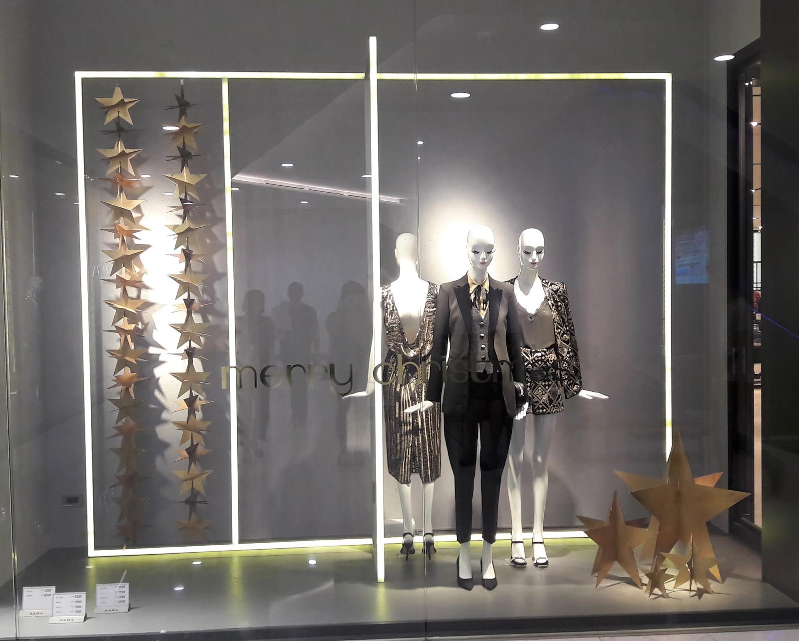 ZARA Christmas windows at ZARA EmQuartier in Bangkok
