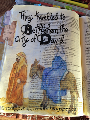 Luke Bible Journal Page by Lynn Shokoples