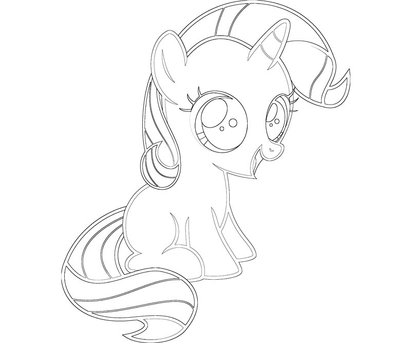 baby rarity my little pony coloring pages - photo #18