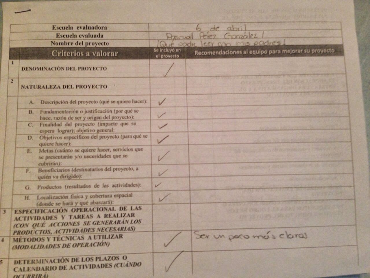 Evaluacion De Un Proyecto De Intervencion Educativa