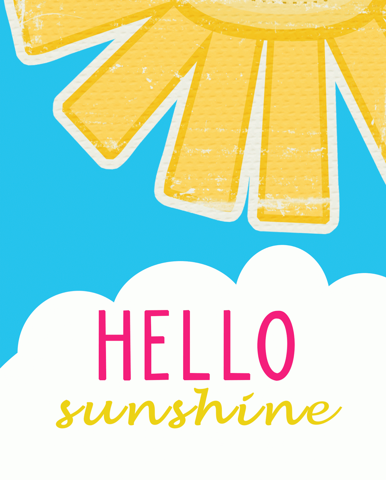 Two Yellow Birds Decor: Summer "SUNSHINE" Printables