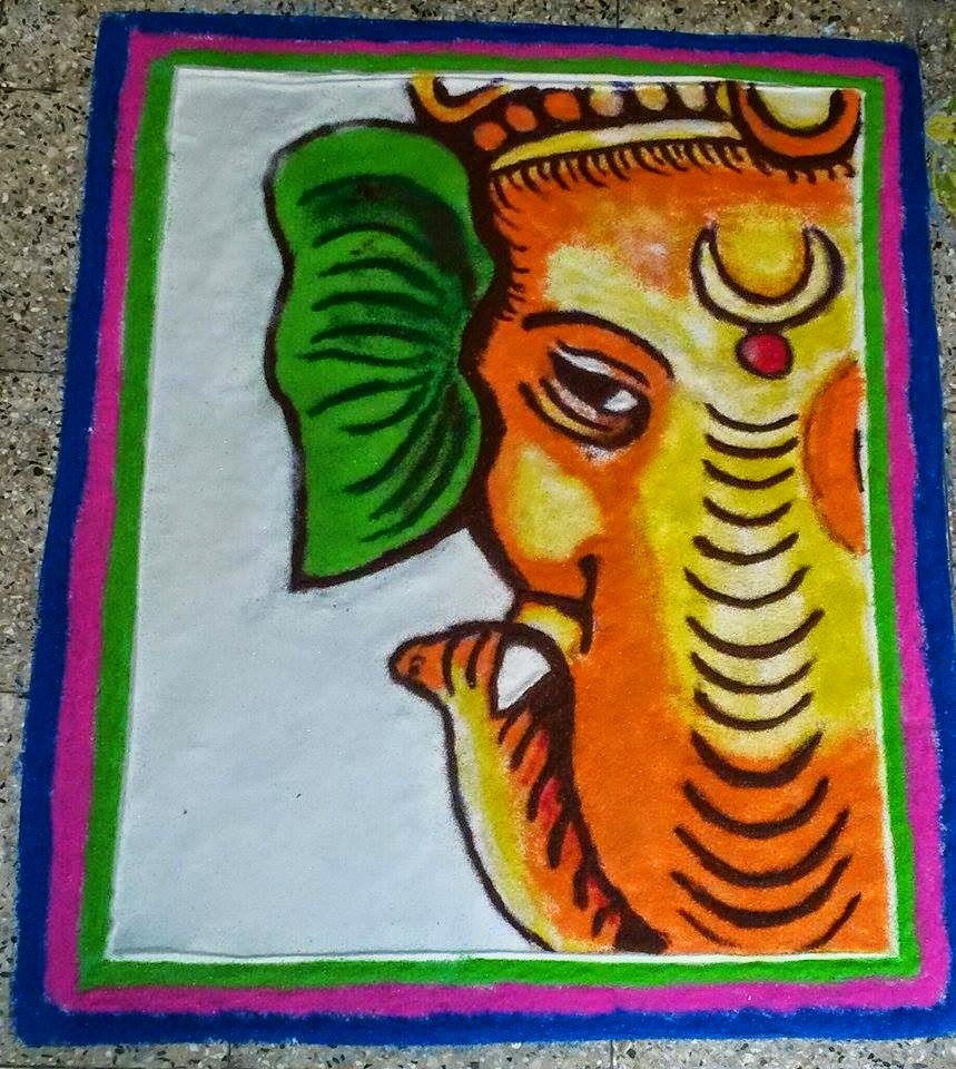 Ganesha Rangoli 39