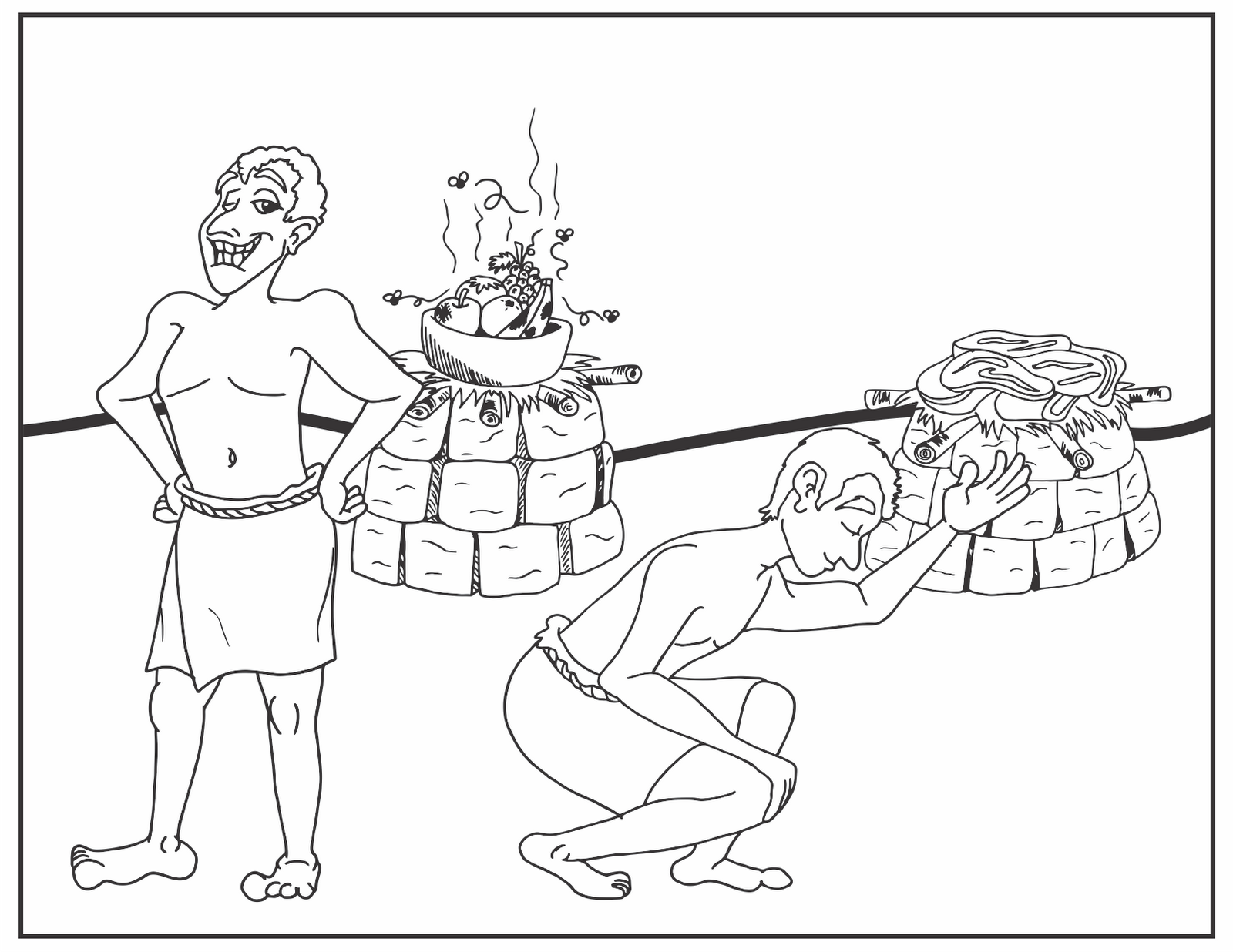 cain and abel offering coloring pages - photo #29