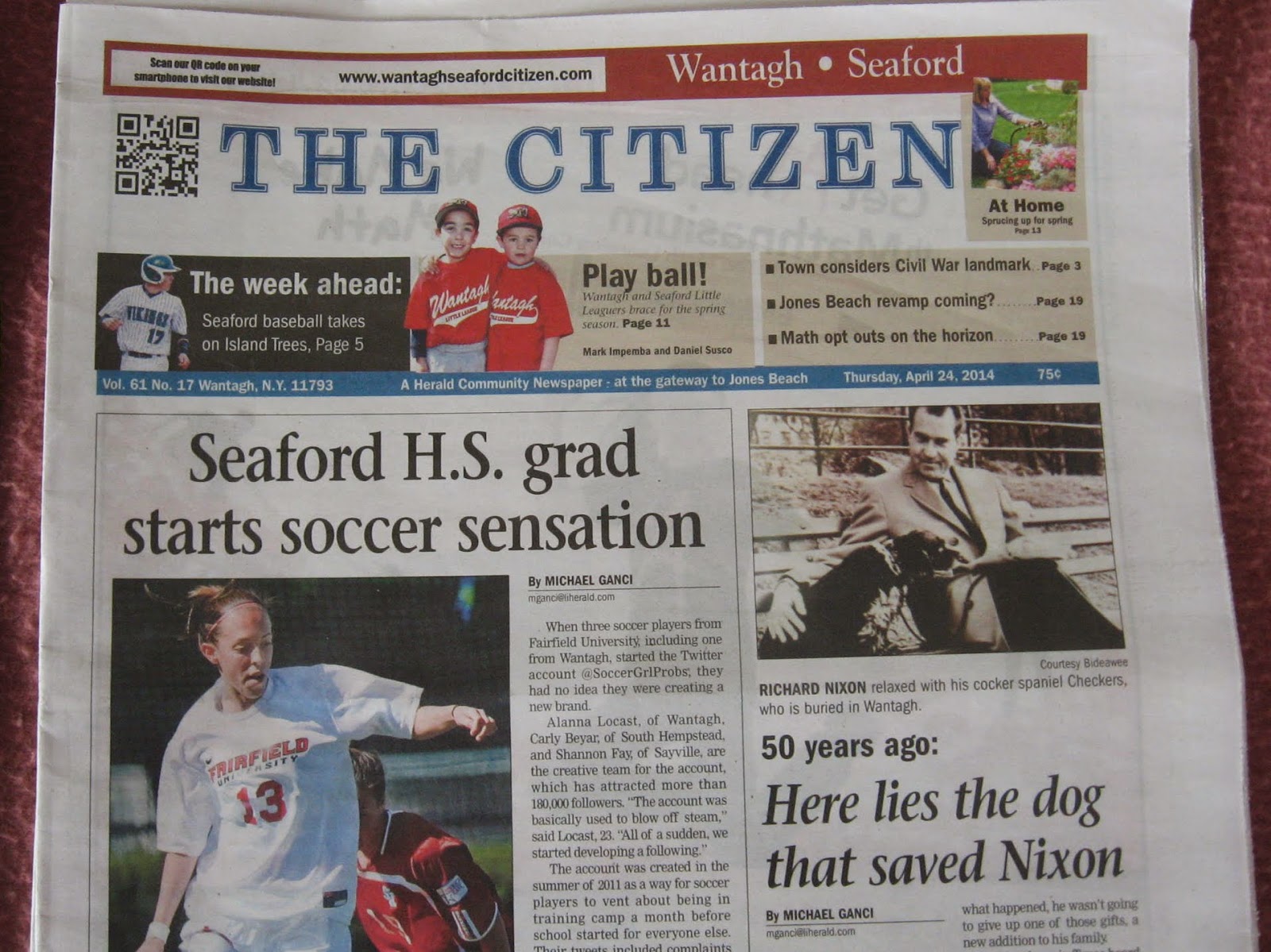 Seaford, NY, Notes The Citizen renamed