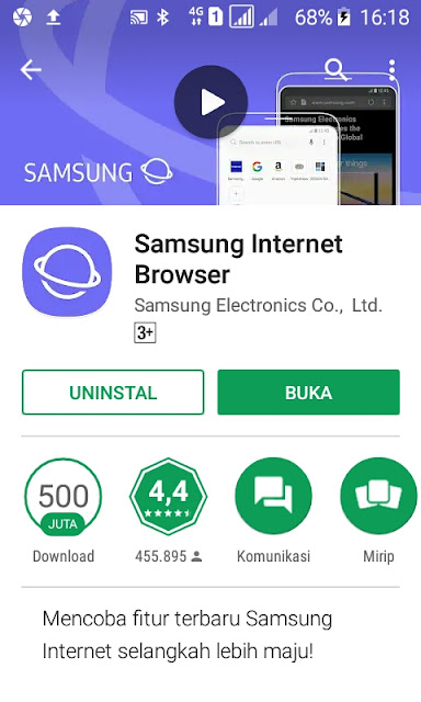 Browser Samsung Download Di Playstore