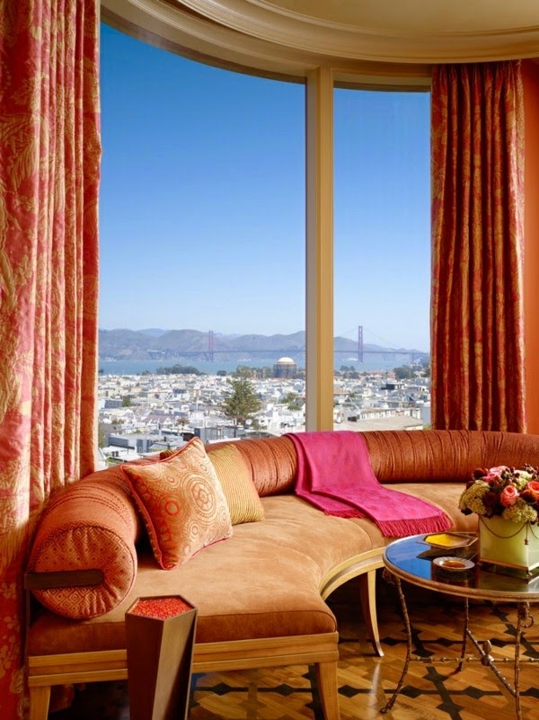 Beautiful suggestions for a semicircular sofa!