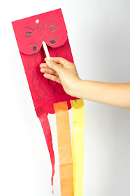 Chinese New Year Dragon Kite Puppet