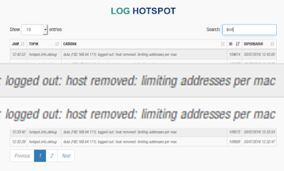 Error Mikrotik - logged out: host removed: limiting addresses per mac