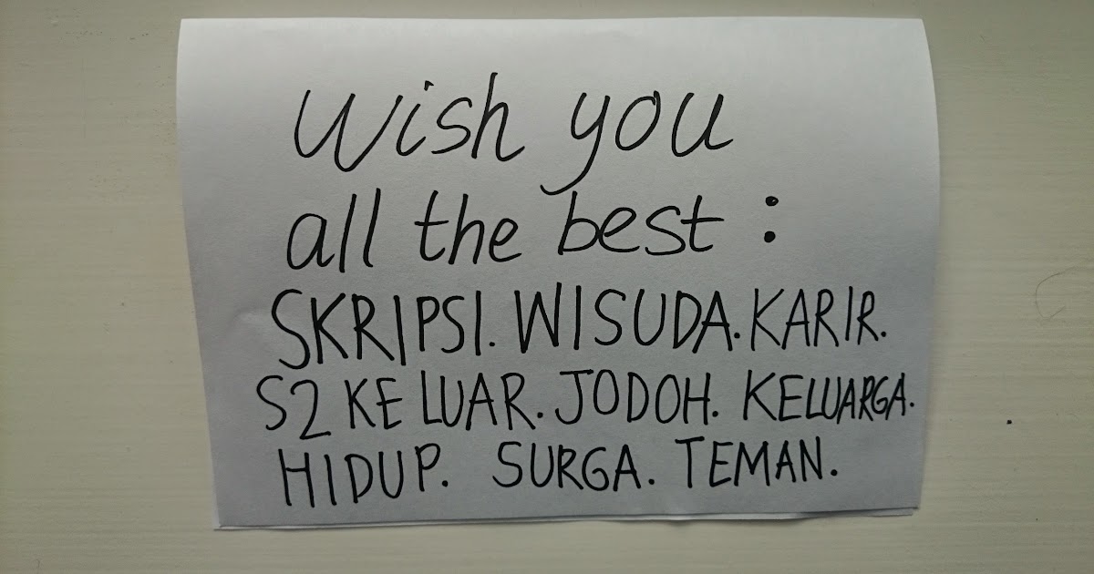 Ucapan Selamat Lulus Sidang Skripsi Bahasa Inggris