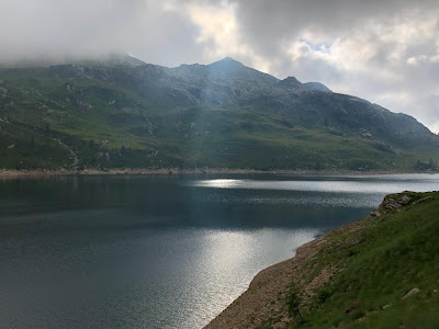 Laghi Gemelli in the early evening.