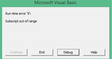 excel vba error list excel vba error list