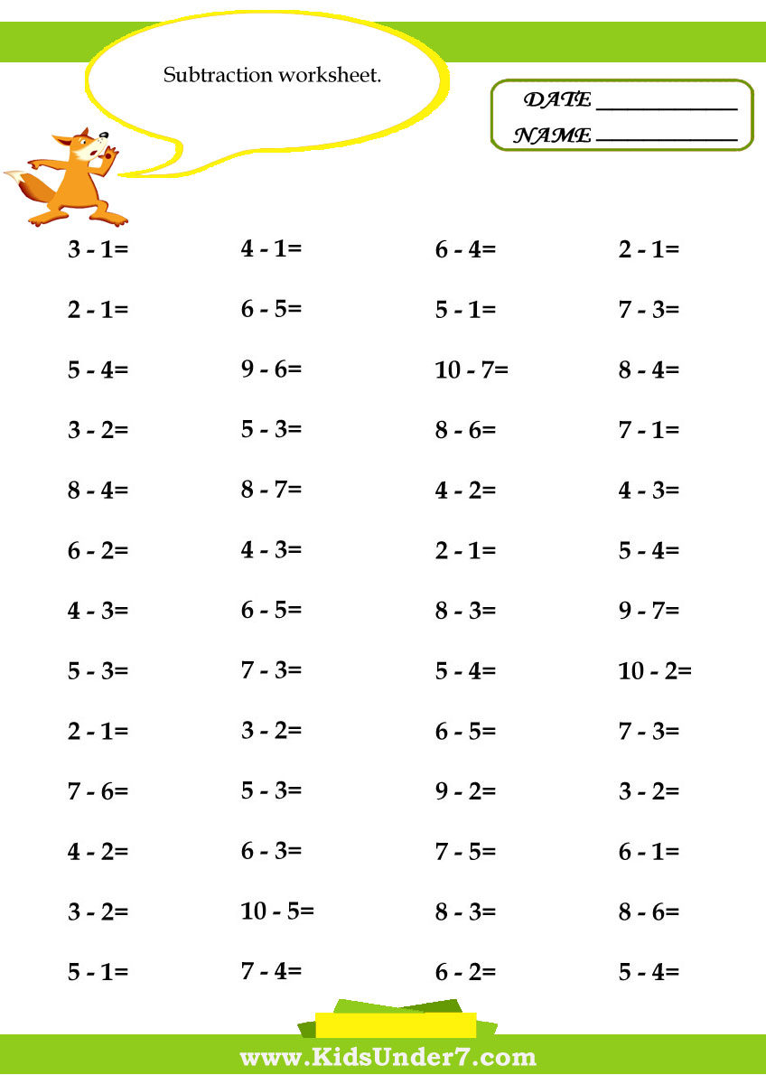 Addition And Subtraction Ks1