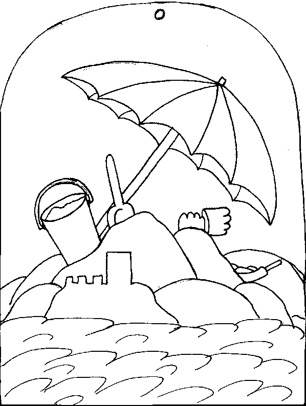 COLOREA TUS DIBUJOS Dibujo de Playa para colorear y pintar COLOREA TUS DIBUJOS Dibujo de Playa para colorear y pintar