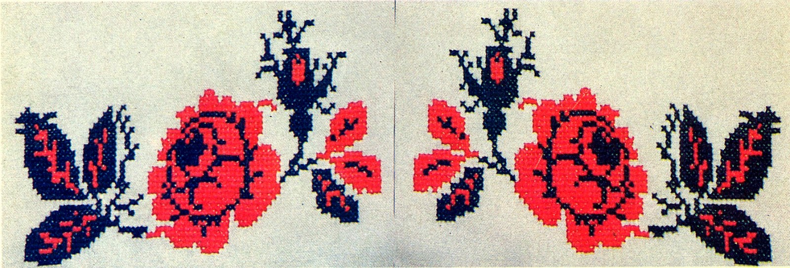 Broderie ukrainienne, broderie à la main, broderie vintage