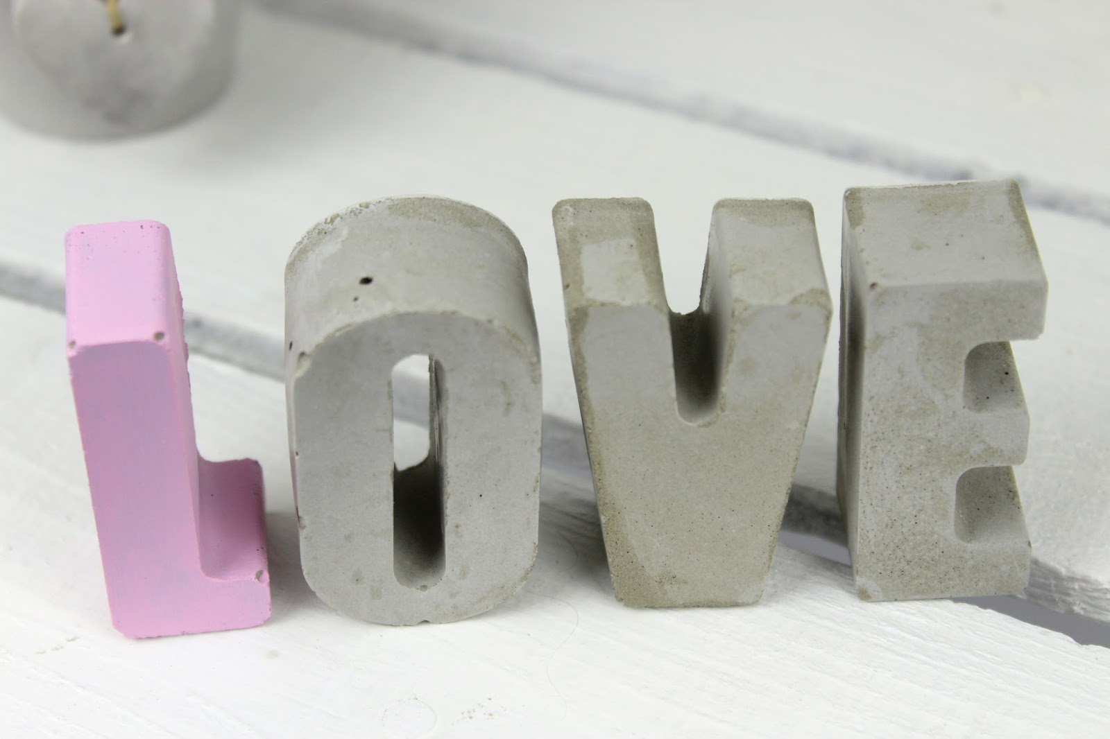 DIY Beton Buchstaben ganz einfach in wenigen Bastelschritten selber