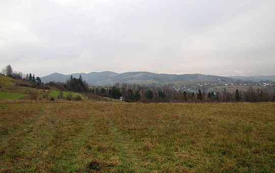 Widok na Gorce. Widok na Gorce.
