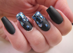matte nail nails polish drippy cool pretty glitter gems easy pointy checkered