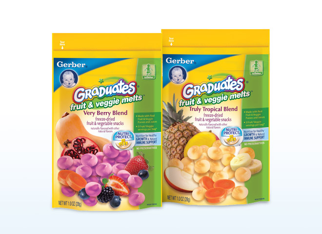 The Happy Wife: Product Review: Gerber Graduates Fruit and Veggie Melt