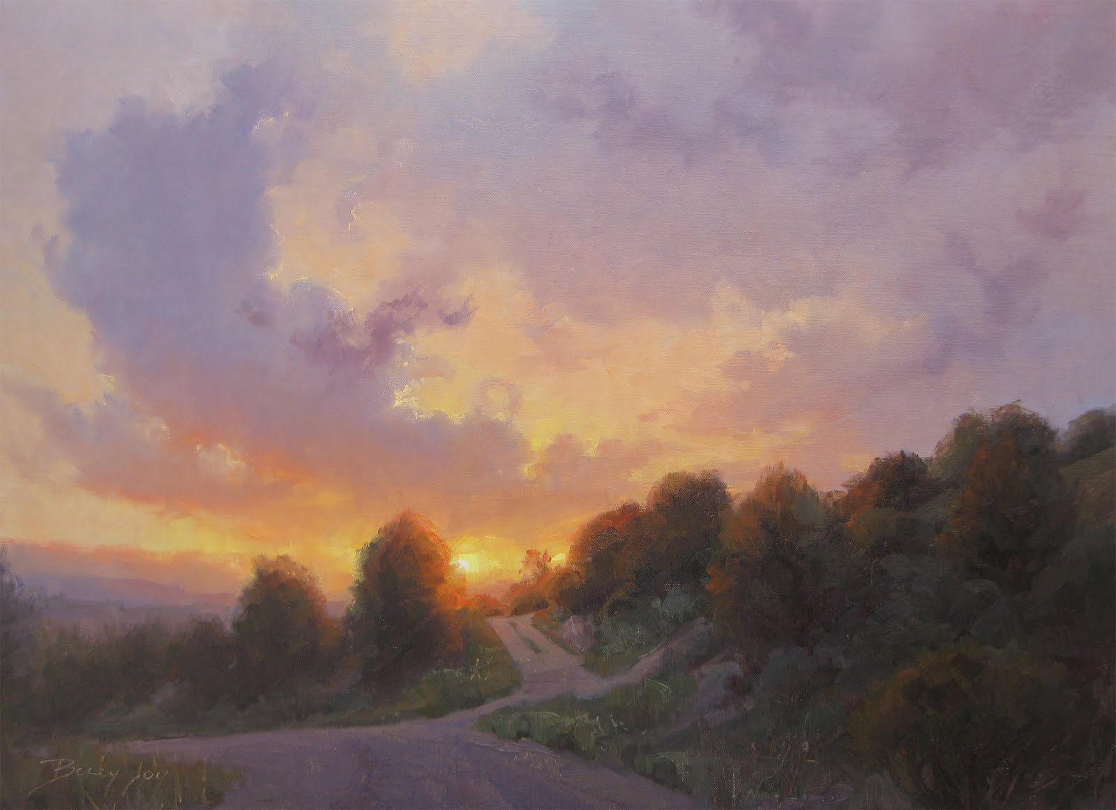 Daily Painters of Arizona Big Sky oil paintings by BECKY JOY