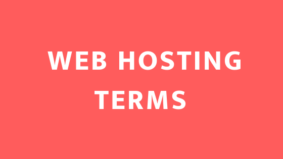 Web Hosting Terms