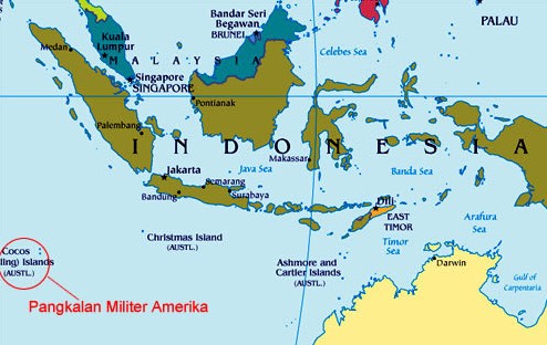 Lihat Peta Ini Amerika Diam2 Sudah Mengelilingi Indonesia Serdadu Negara