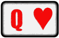 queen of hearts playing card