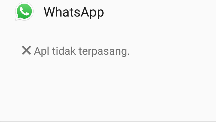 Kenapa Aplikasi Tidak Terinstal